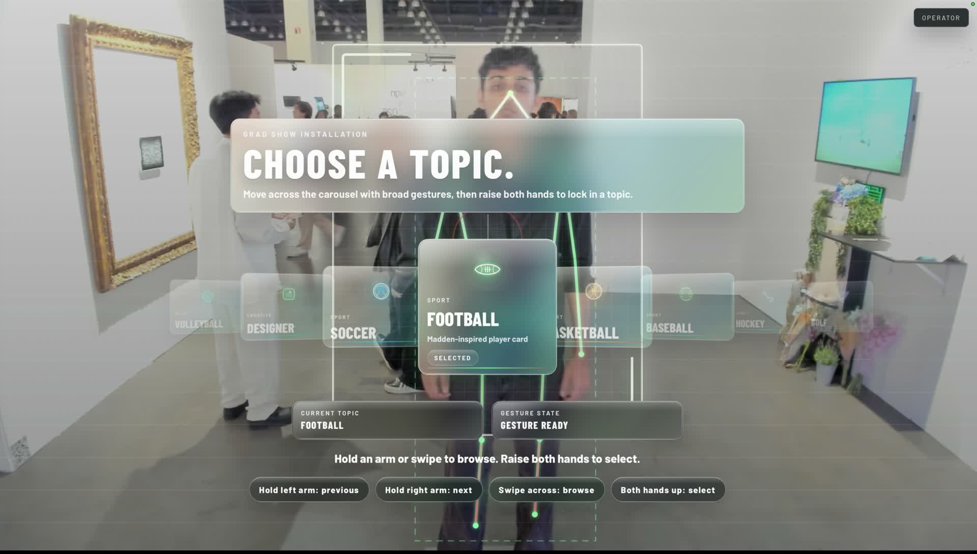 An augmented reality playground video clip.
