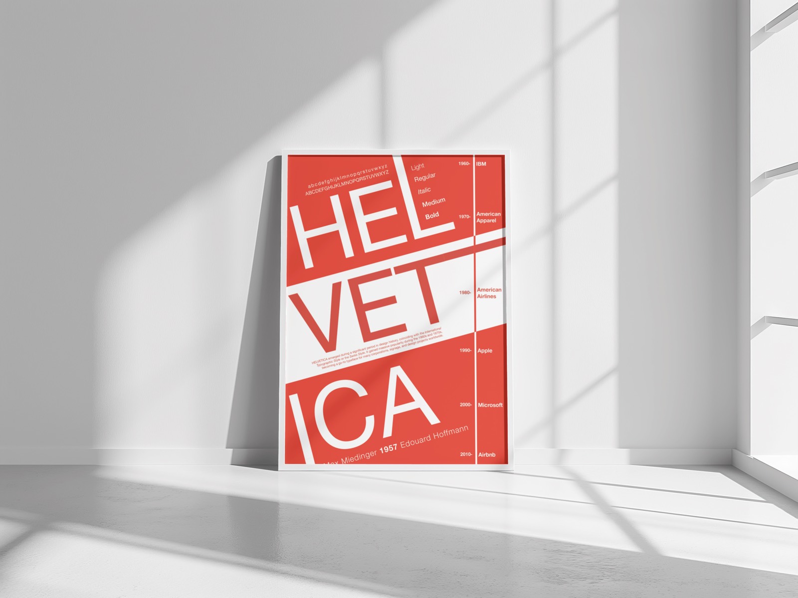 A poster design in the playground gallery.