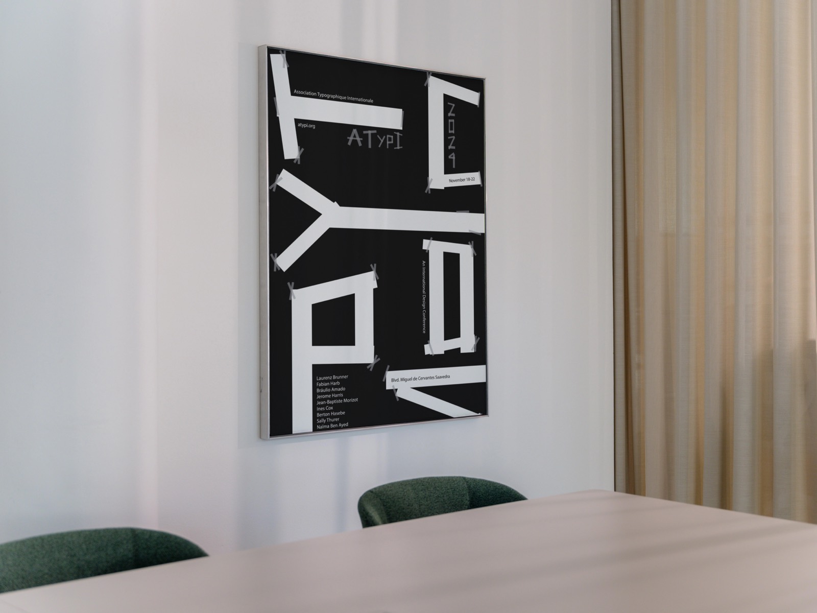 A wide poster composition in the playground gallery.