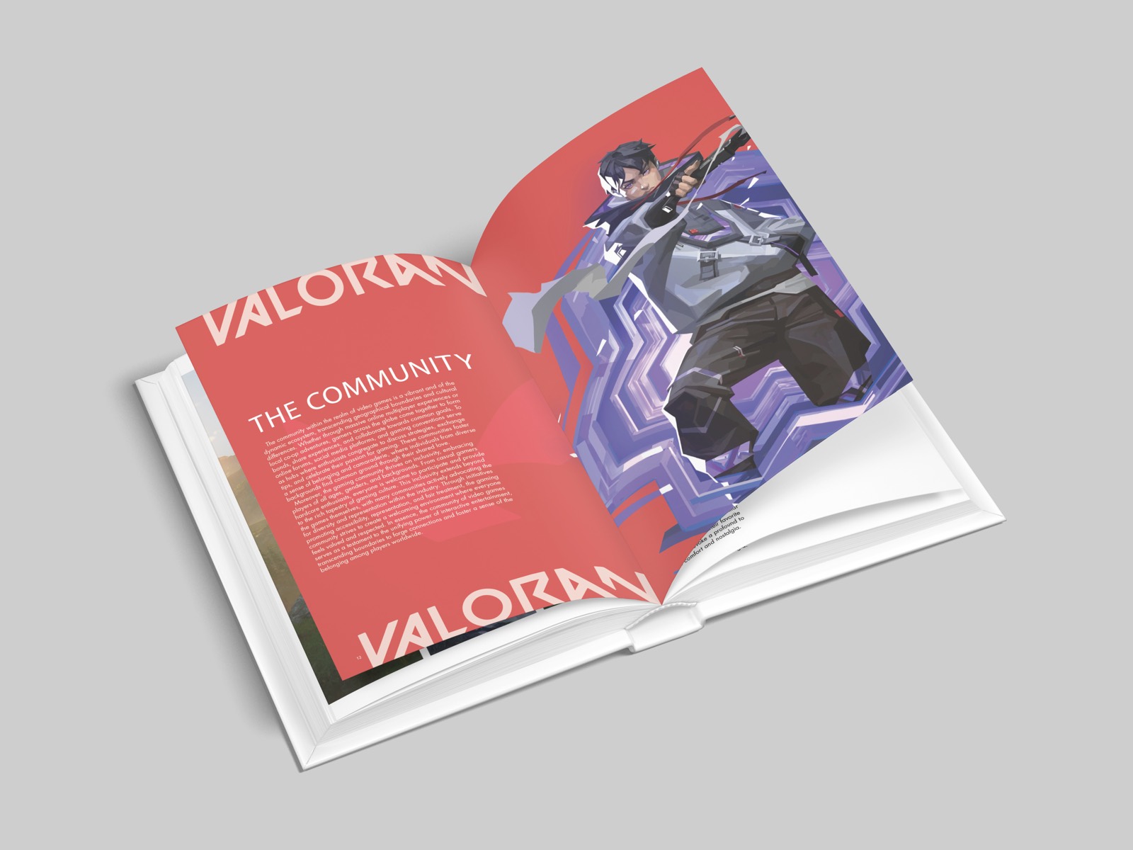 A video game magazine layout in the playground gallery.